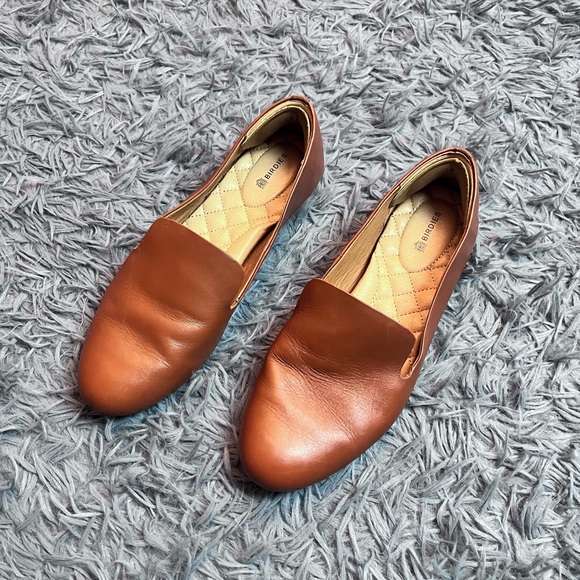 Birdies Brown Whiskey Leather Starling Loafer Flat Size 8 - Picture 2 of 6